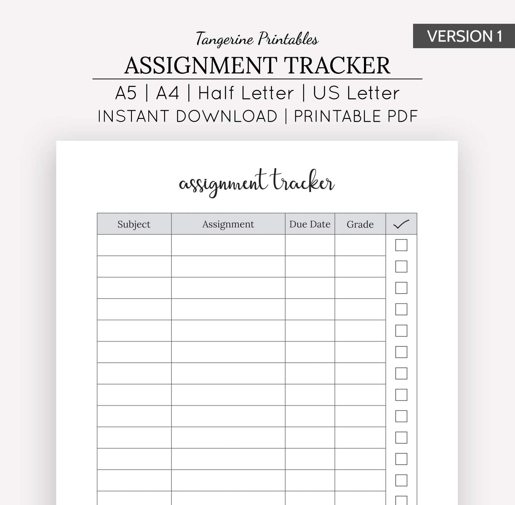 Detail Homework Planner Template Nomer 35