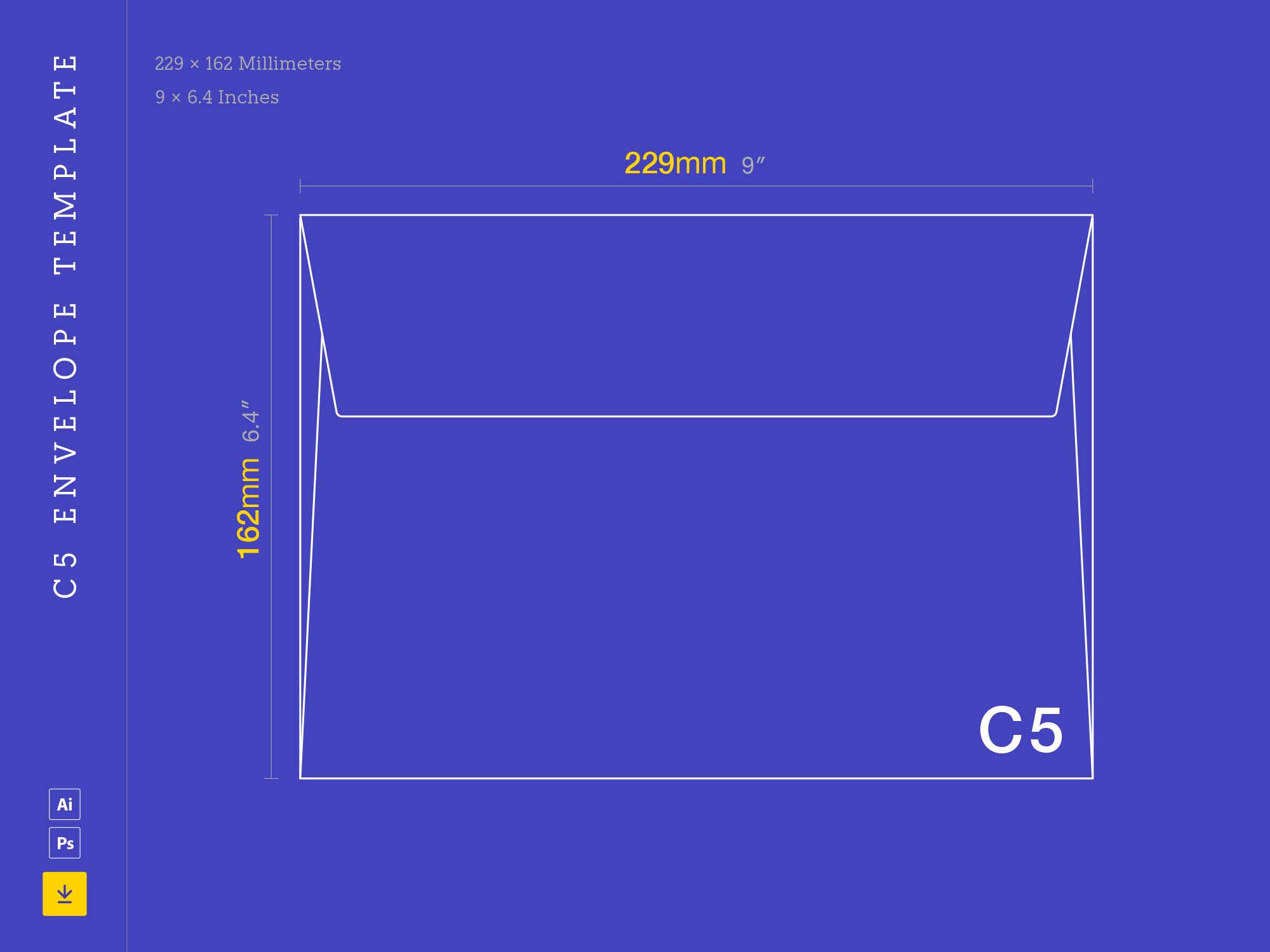 Detail Horizontal Envelope Template Nomer 19