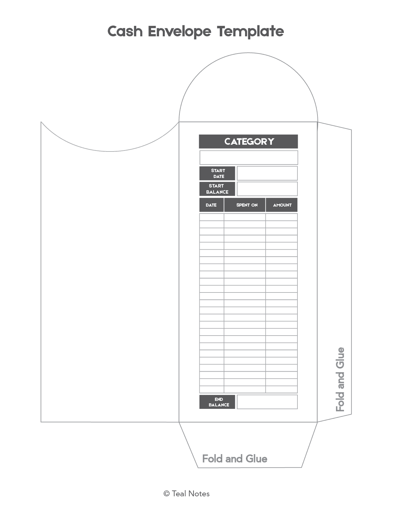 Detail Horizontal Envelope Template Nomer 20