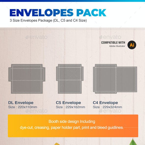 Detail Horizontal Envelope Template Nomer 32