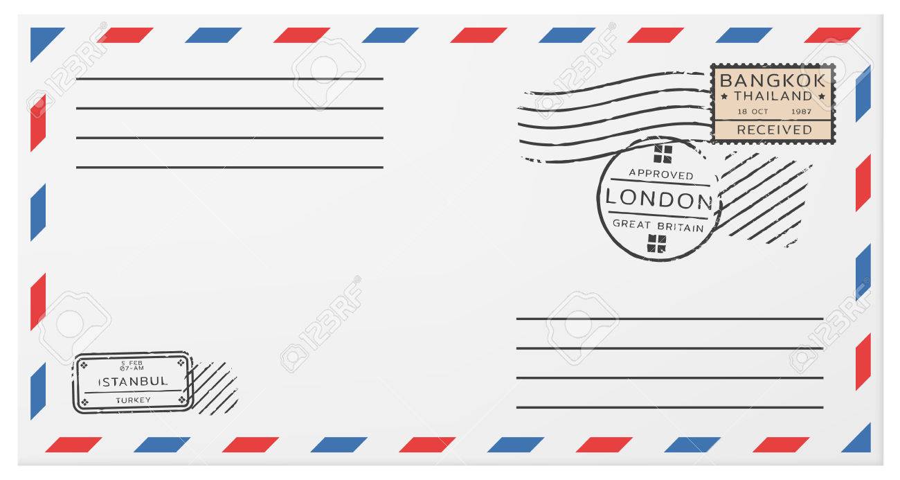 Detail Horizontal Envelope Template Nomer 37