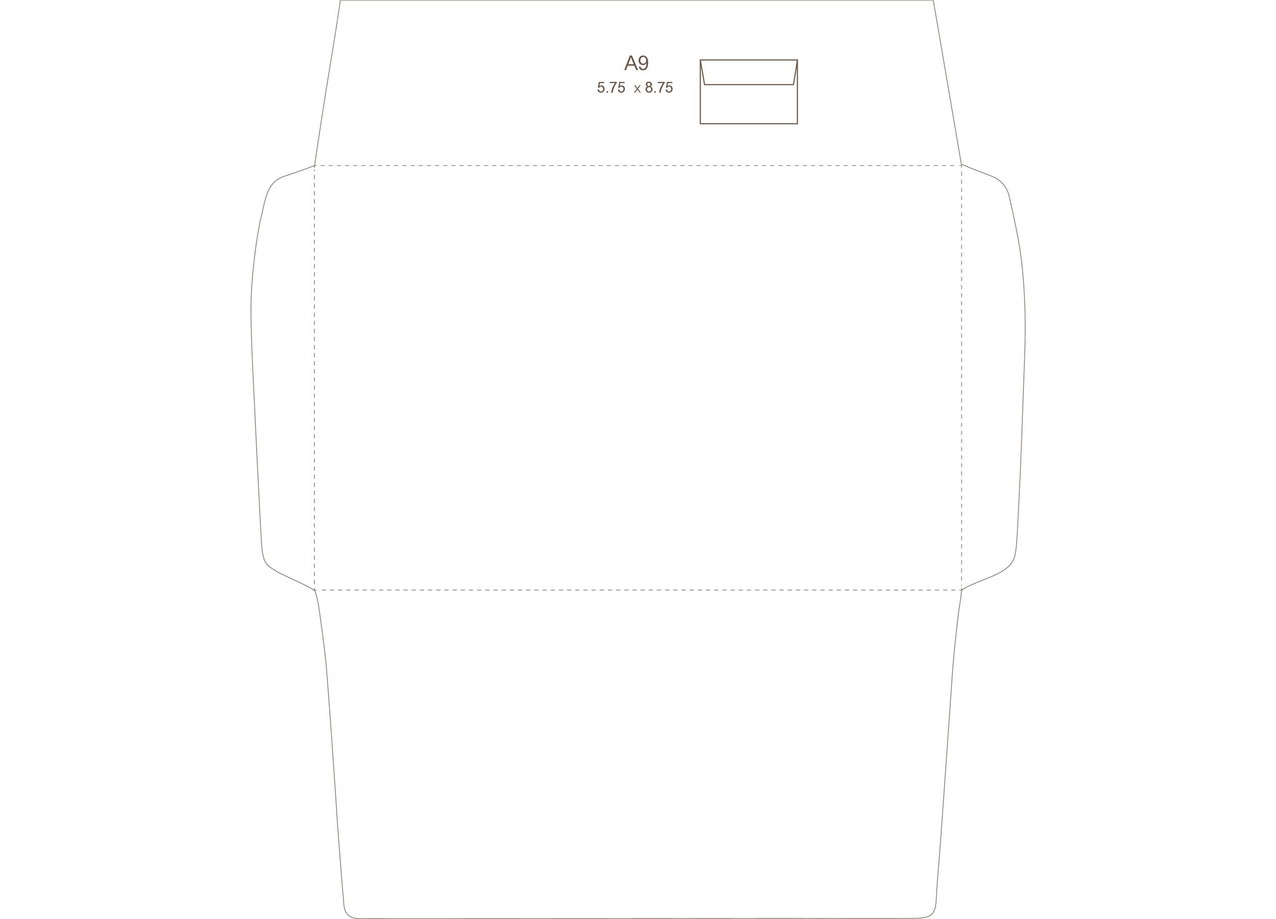 Detail Horizontal Envelope Template Nomer 49