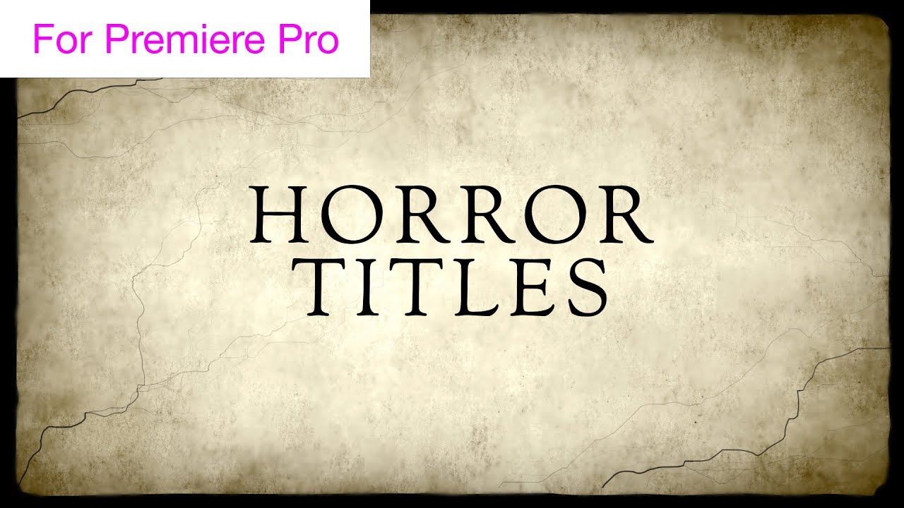 Detail Horror Intro Template Nomer 28