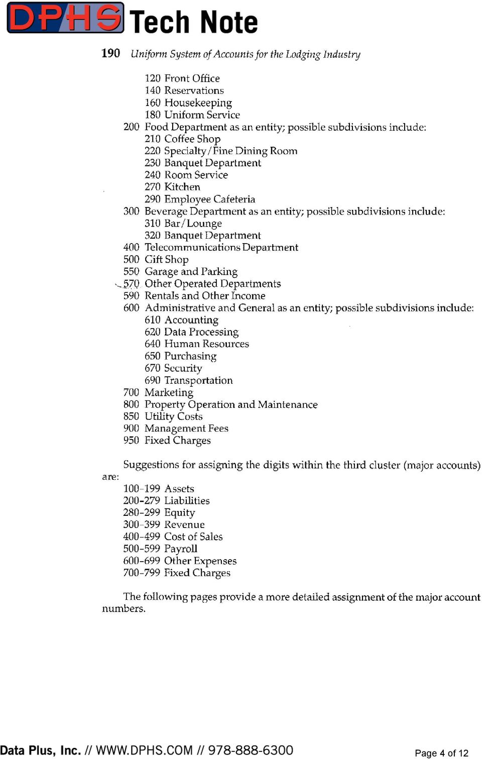 Detail Hospitality Chart Of Accounts Template Nomer 17