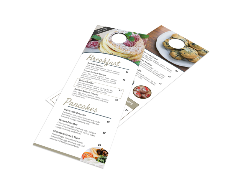 Detail Hotel Breakfast Menu Template Nomer 10