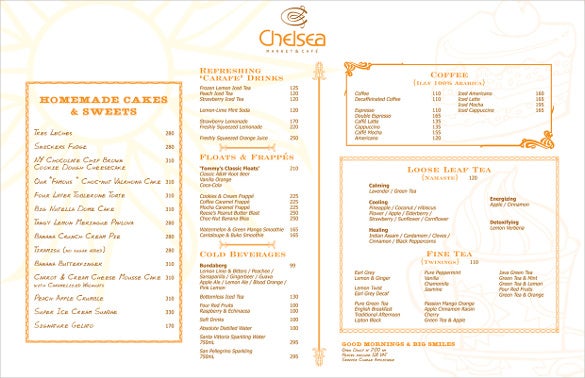 Detail Hotel Breakfast Menu Template Nomer 11