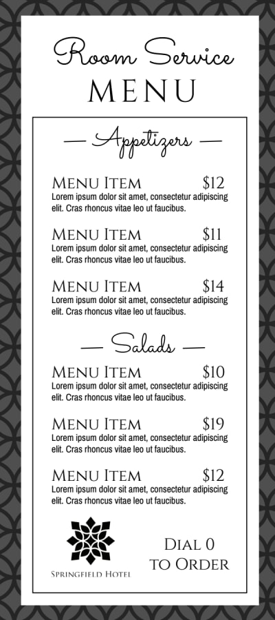 Detail Hotel Breakfast Menu Template Nomer 39