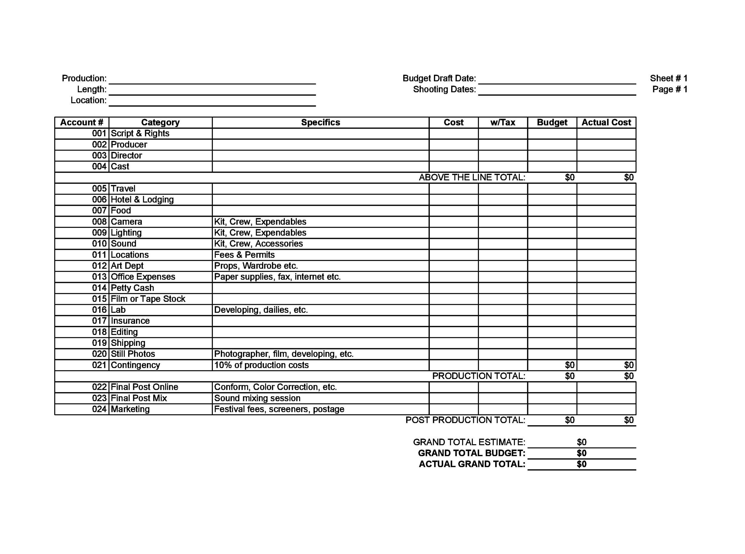 Detail Hotel Budget Template Excel Nomer 26