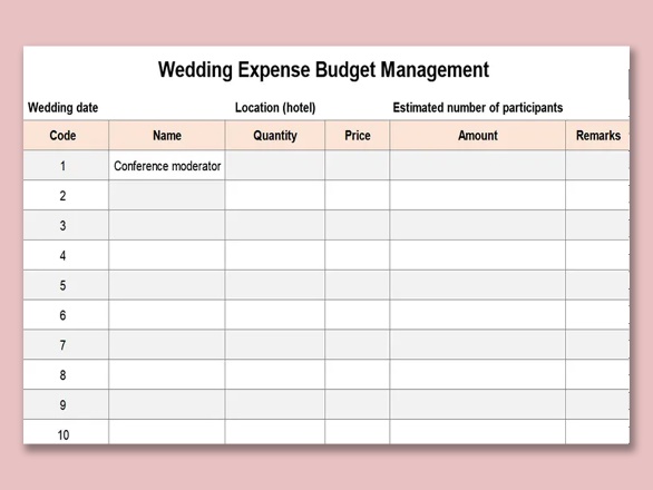 Detail Hotel Budget Template Excel Nomer 37