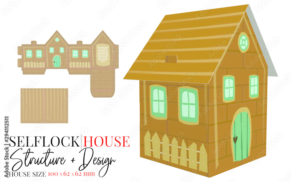 Detail House Box Template Nomer 5