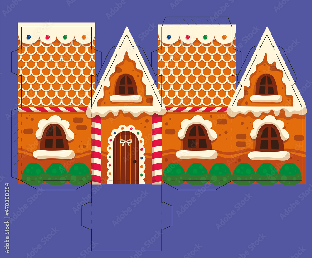 Detail House Box Template Nomer 40