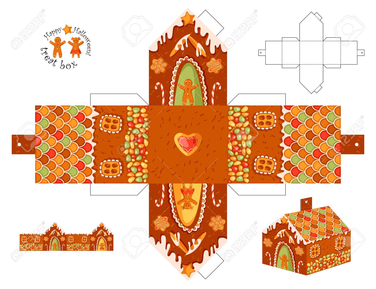 Detail House Box Template Nomer 42