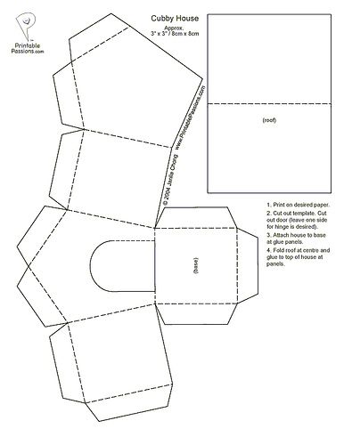 Detail House Box Template Nomer 6