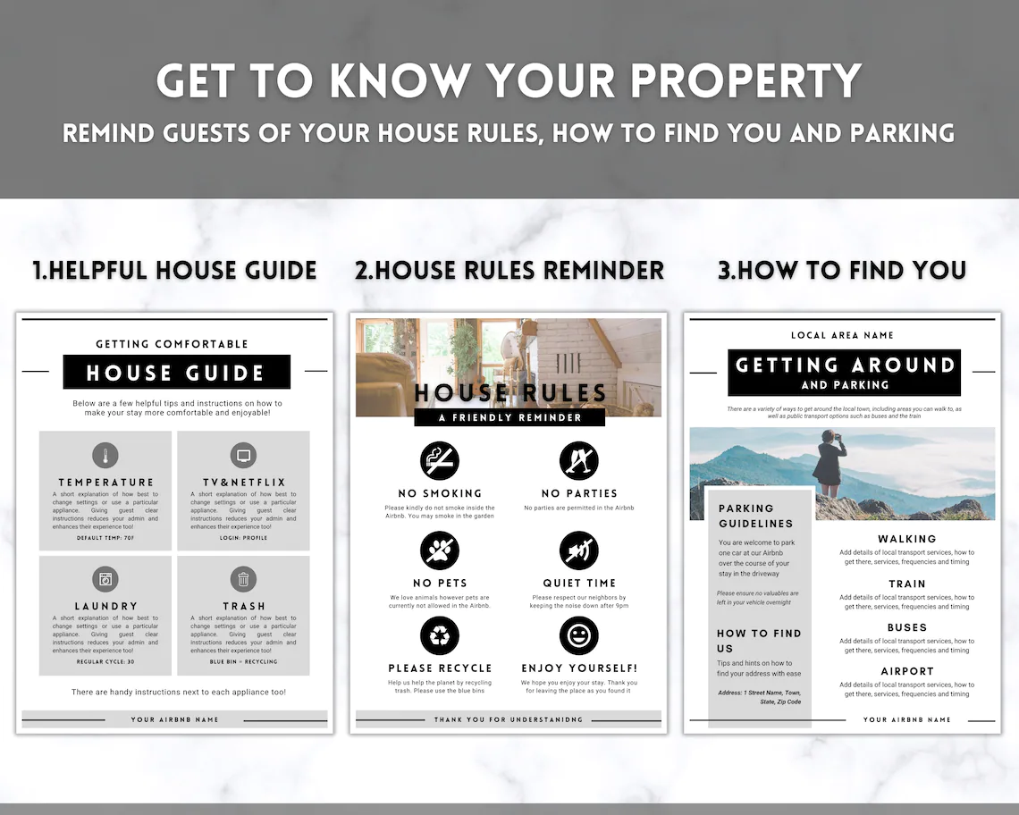 Detail House Manual Template Nomer 42