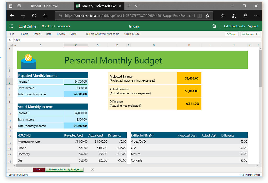 Detail Household Budget Template Excel Nomer 20
