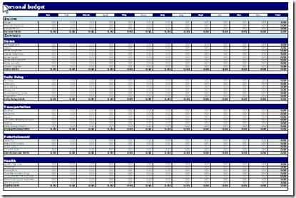 Detail Household Budget Template Excel Nomer 43