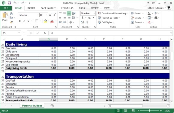 Detail Household Cash Flow Template Nomer 31