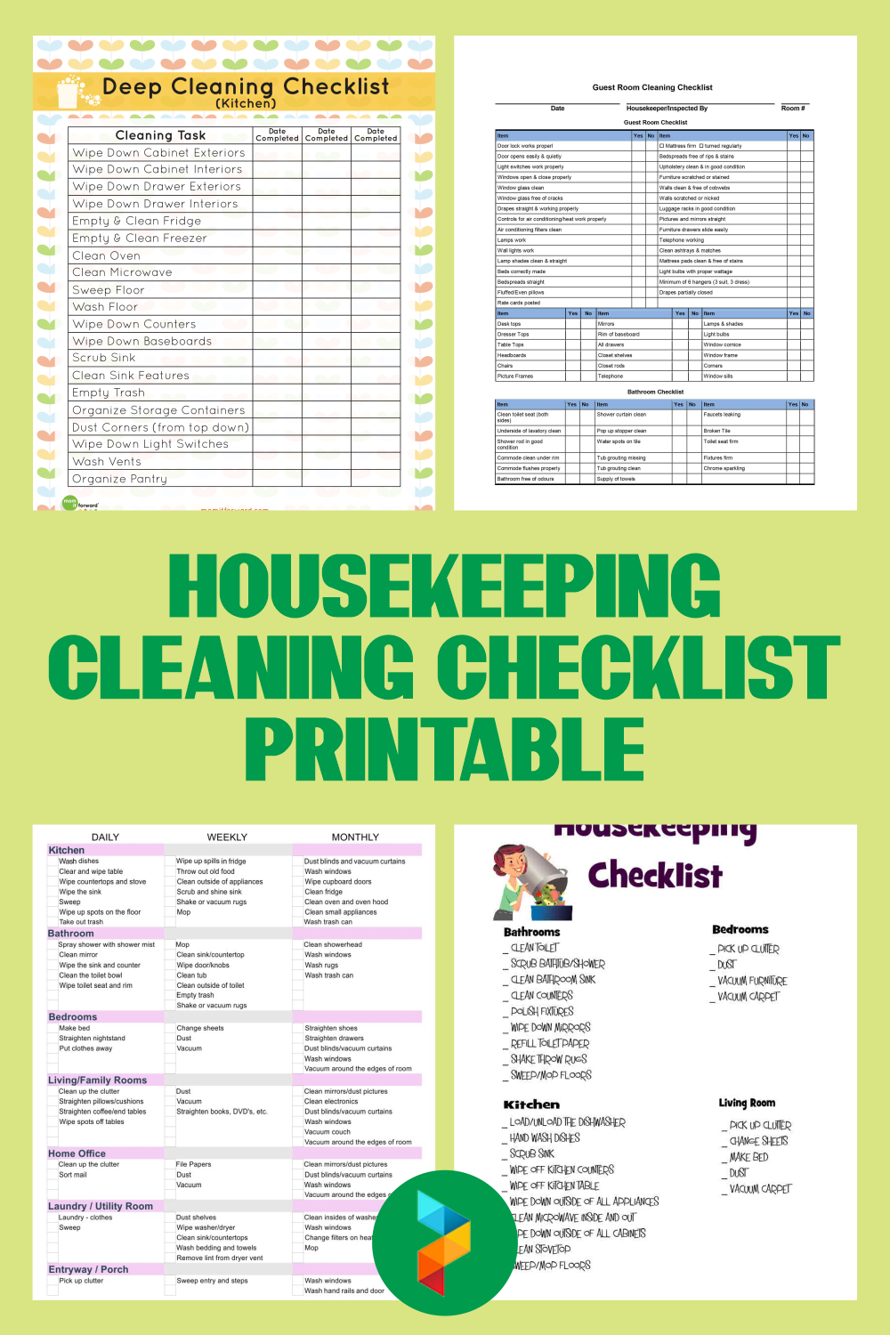 Detail Housekeeping List Template Nomer 8