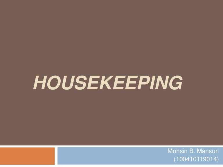 Detail Housekeeping Ppt Template Free Download Nomer 27