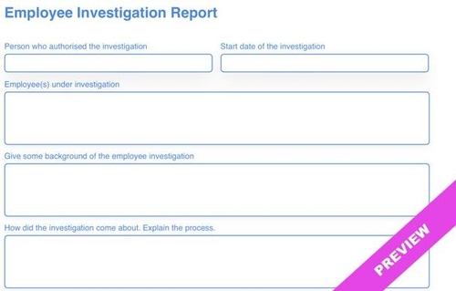 Detail Hr Investigation Report Template Nomer 3