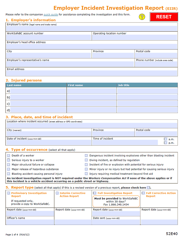 Detail Hr Investigation Report Template Nomer 26