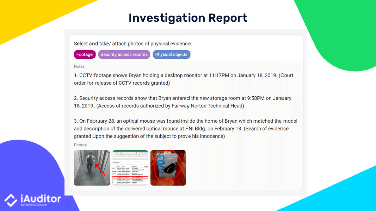 Detail Hr Investigation Report Template Nomer 43