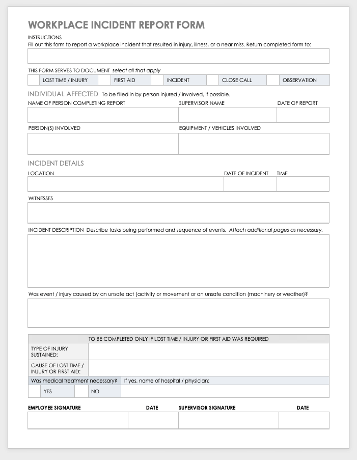 Detail Hr Investigation Report Template Nomer 53