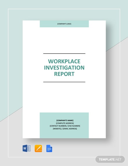 Detail Hr Investigation Report Template Nomer 55