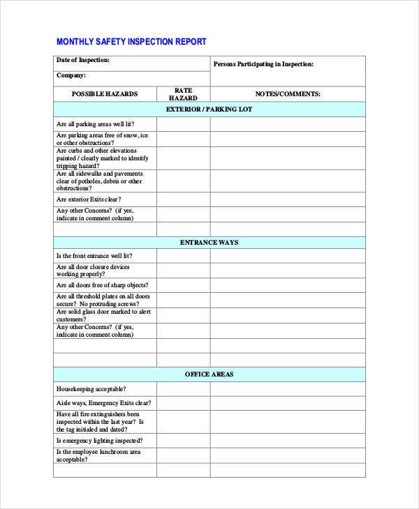 Detail Hse Weekly Report Template Nomer 21