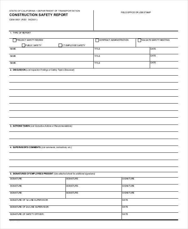 Detail Hse Weekly Report Template Nomer 24