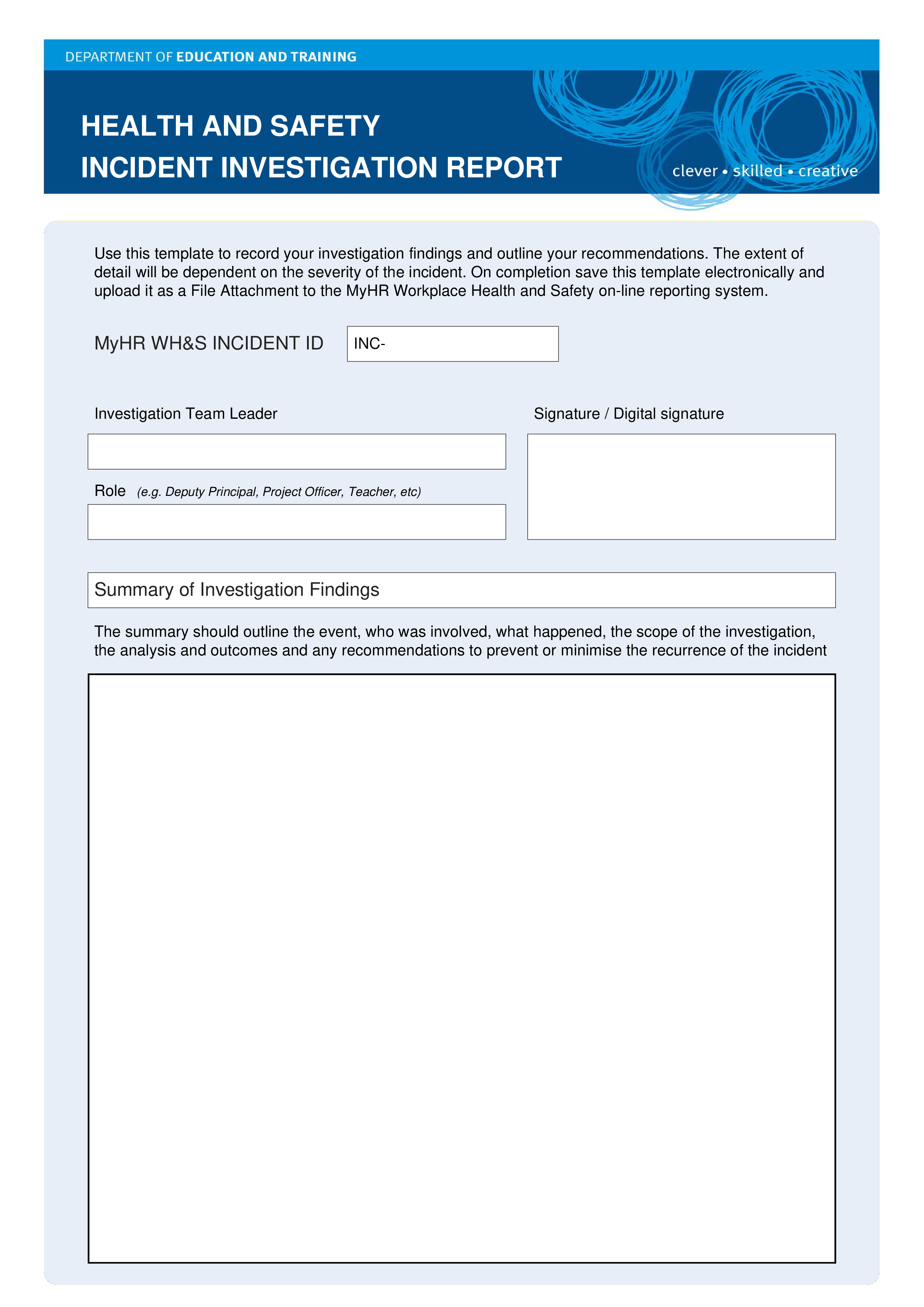 Detail Hse Weekly Report Template Nomer 30