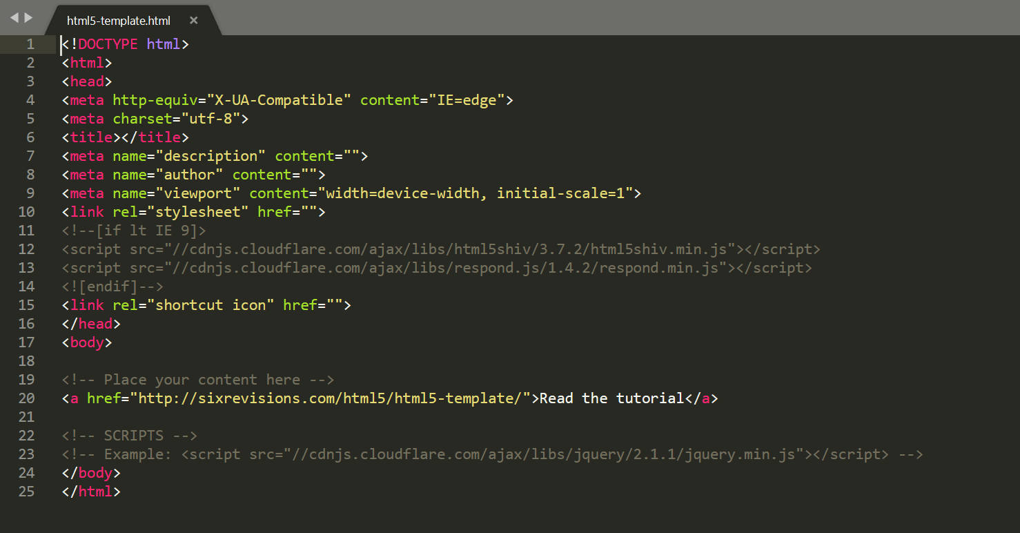 Detail Html Body Template Nomer 3