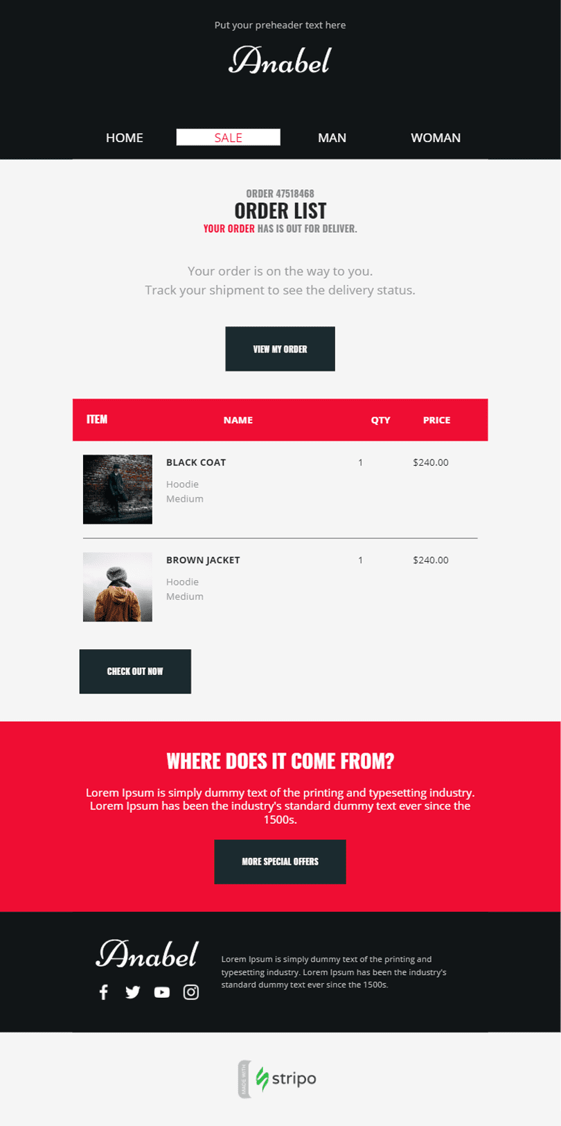 Detail Html Confirmation Email Template Nomer 40