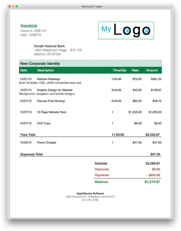Detail Html Css Invoice Template Free Nomer 22