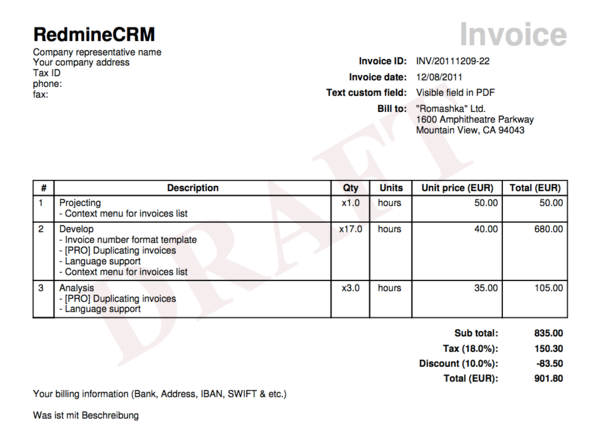 Detail Html Css Invoice Template Free Nomer 23