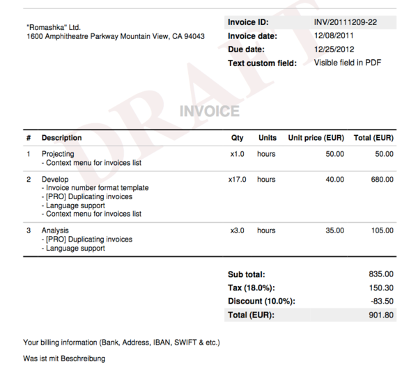 Detail Html Css Invoice Template Free Nomer 30