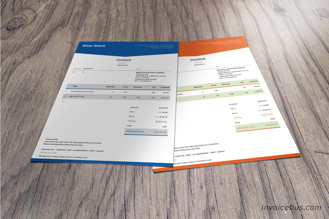 Detail Html Css Invoice Template Free Nomer 34