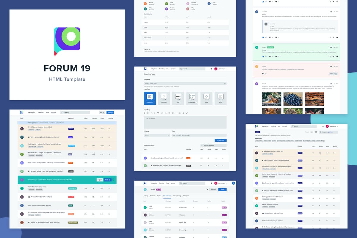 Detail Html Forum Template Nomer 14