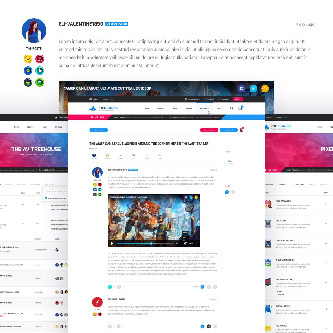 Detail Html Forum Template Nomer 16