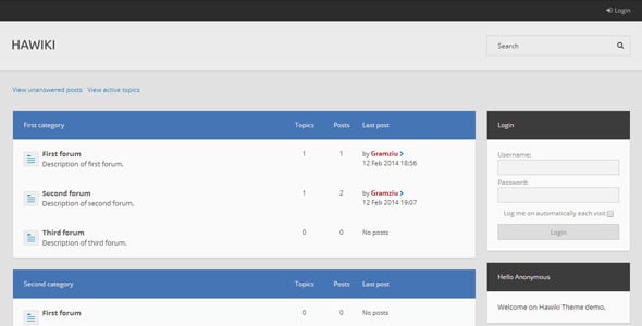 Detail Html Forum Template Nomer 21