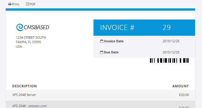 Detail Html Invoice Template Nomer 16