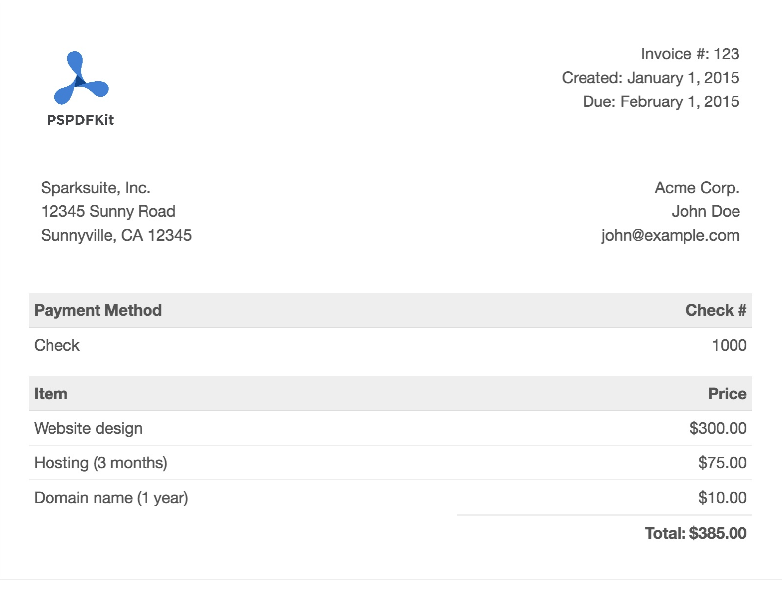 Detail Html Invoice Template Nomer 23