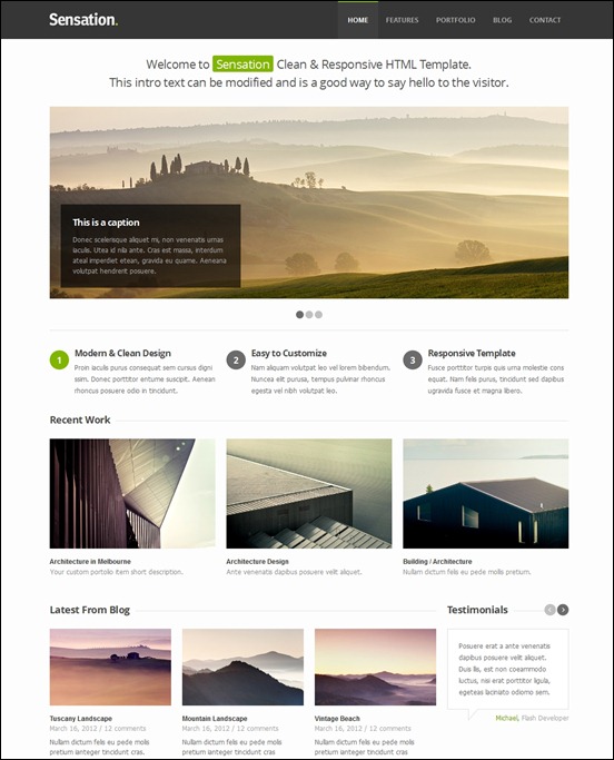Detail Html Page Template Nomer 14