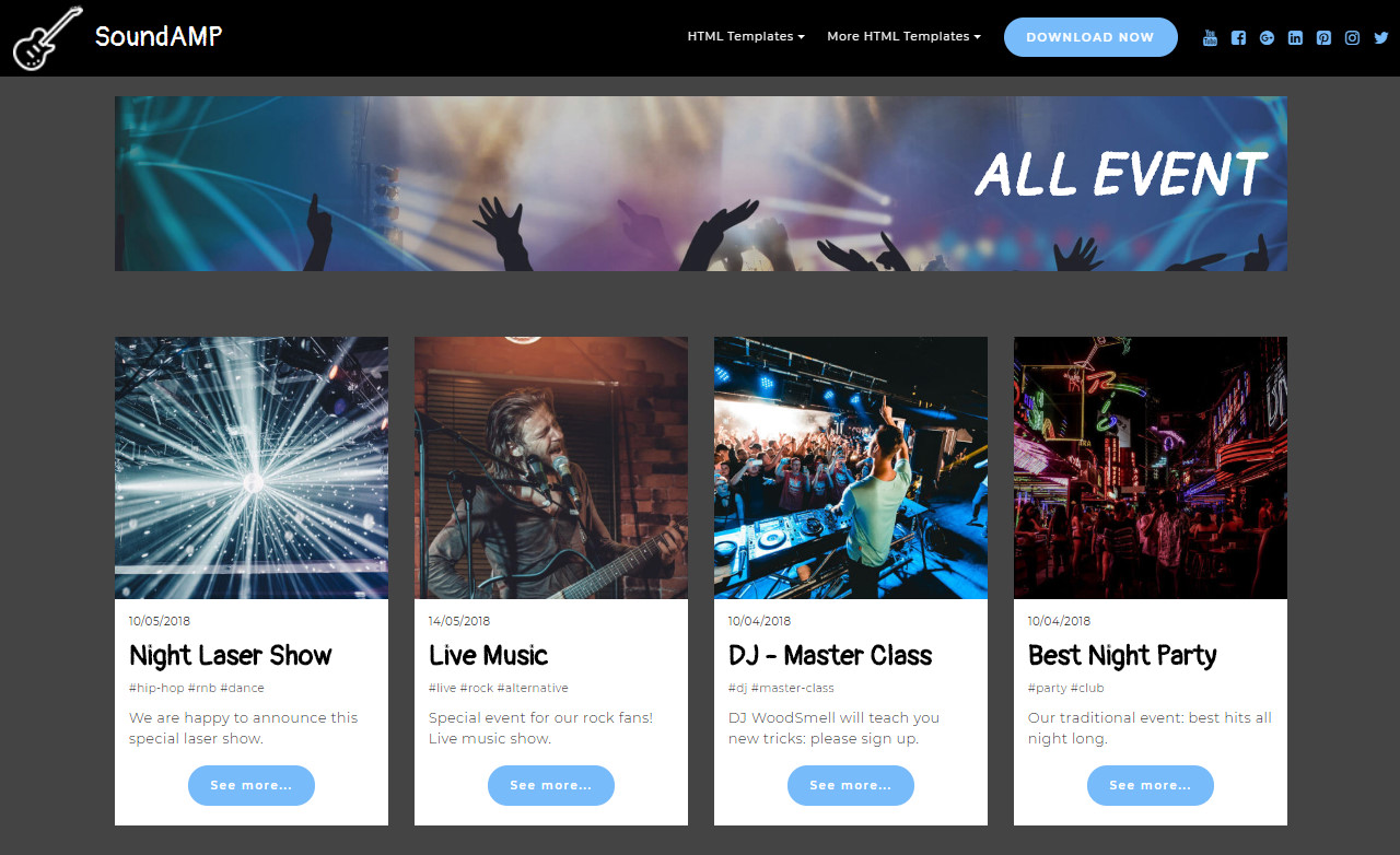 Detail Html Page Template Nomer 26