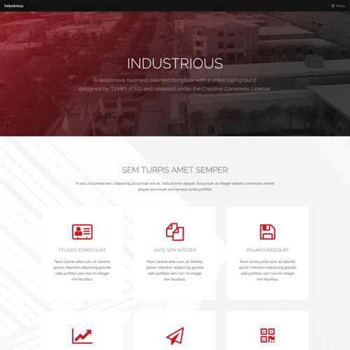 Detail Html Page Template Nomer 31