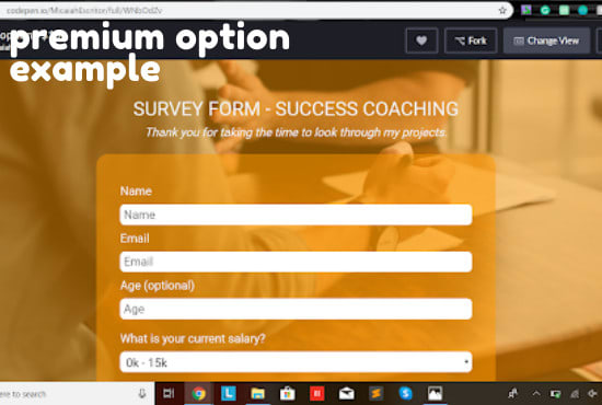 Detail Html Survey Template Nomer 16