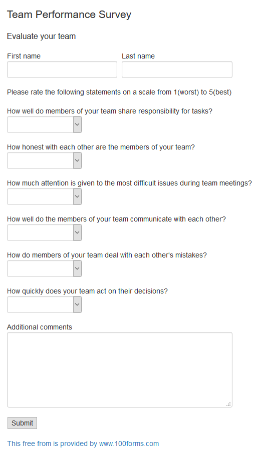 Detail Html Survey Template Nomer 17