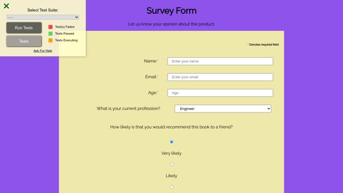 Detail Html Survey Template Nomer 18