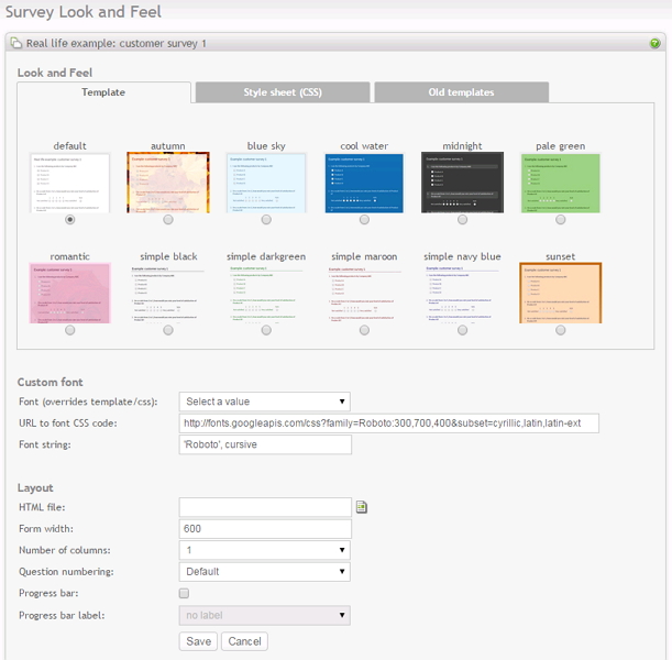 Detail Html Survey Template Nomer 34