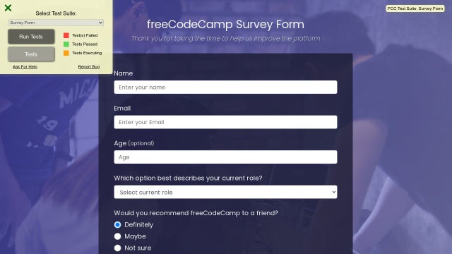 Detail Html Survey Template Nomer 38